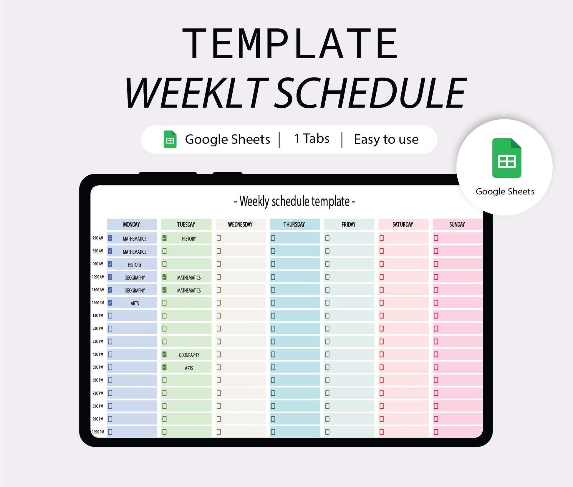 Weekly Schedule Planner