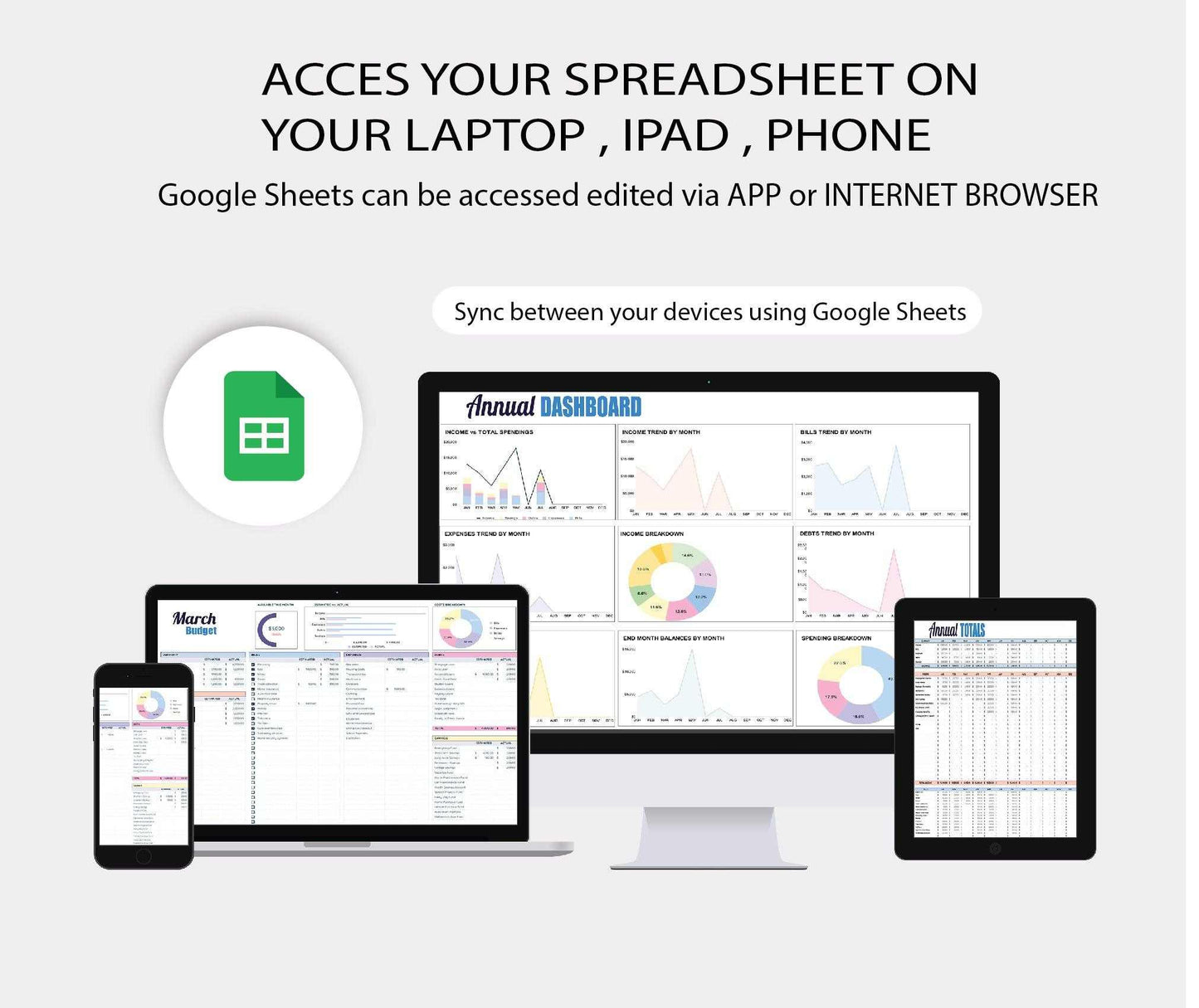 Google Sheets budget