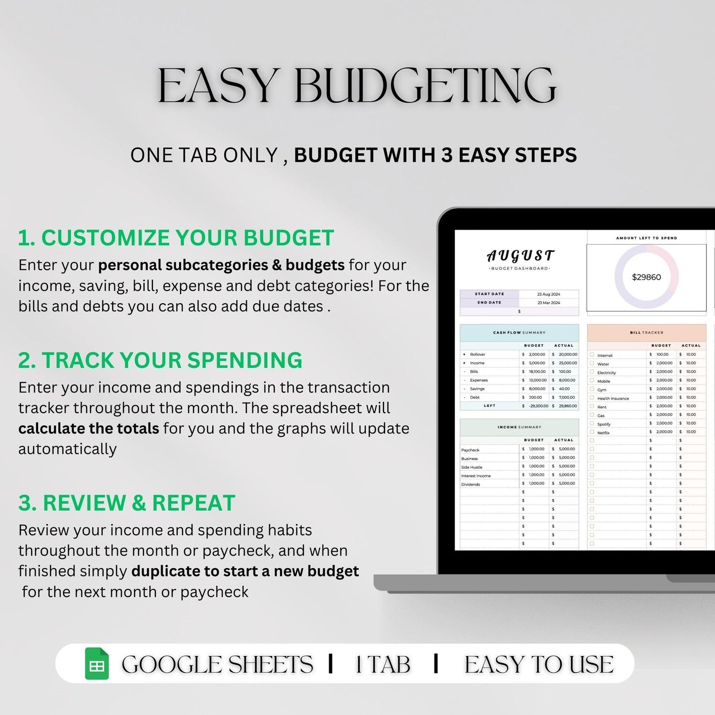 Bundles Google Sheets